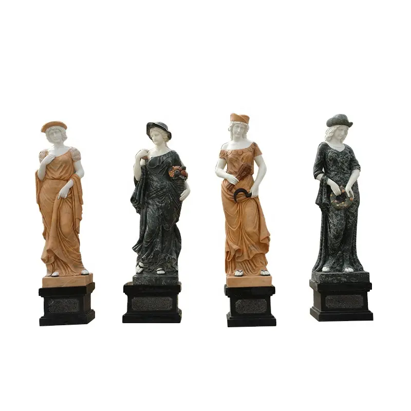 حديقة الديكور أربعة مواسم تماثيل من الرخام للبيع