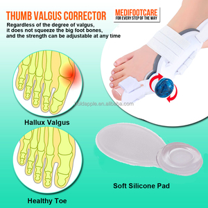 Einlegesohlen zur Hallux-Valgus-Korrektur, Verstellbare Großzehen-Schiene für Hallux-Valgus-Korrektur, Orthopädische Stütze zur Schmerzlinderung und Zehenausrichtung - Product Image 6