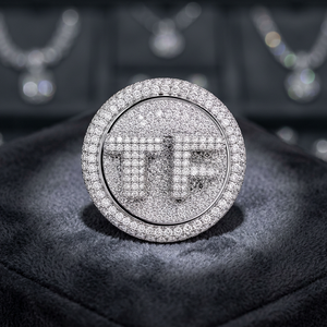 Bagues de luxe en or 18 carats avec diamants ronds taille brillant, diamants de laboratoire certifiés IGI, unisexe, pour usage quotidien - Product Image 3
