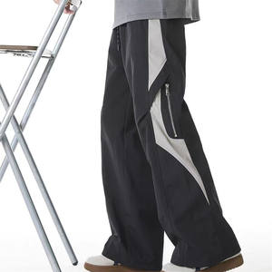 2025 Populaire Patchwork contraste Color Cargo Zip up otoño Marque Tendance polivalente para La Grande Rue Pantalons Softshell - Product Image 3