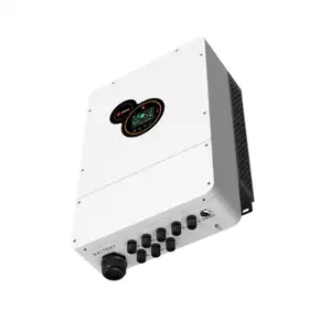 Inverter tenaga surya 4,000W, frekuensi tinggi 8.000va IP65 gelombang sinus murni Grid rumah pemasangan dasi Inverter 230Vac 220Vac