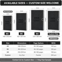 Carnet de notes A5 en cuir PU mat avec logo personnalisé en relief, fermeture à anneaux argentés, 100 feuilles, couverture rigide cousue, idéal pour cadeau, vente en gros OEM