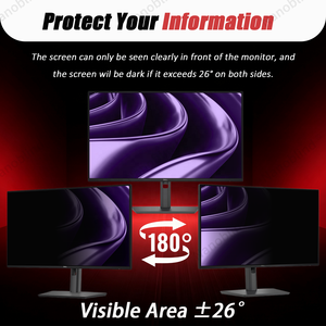 Filtre de confidentialité anti-espionnage bidirectionnel amovible, anti-rayures, protection des yeux contre la lumière bleue pour les moniteurs de bureau Lenovo/HP/Dell/Asus - Product Image 2