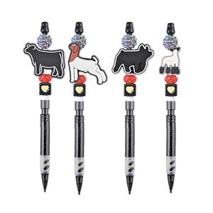 सिलीकोन शिलकोन शिकारी फोड बीड बनाने के लिए थोक बिड-कीचेन लानीर्ड कस्टम गाय पत्र लकड़ी का बीड बनाते हैं - Product Image 3