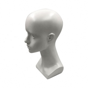 Cabeza de Maniquí de competición 100% de cabello humano de belleza europea para pelucas con hombros - Product Image 3