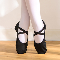 Chaussures de danse en toile pour filles, chaussures d'entraînement de Ballet, bon marché, vente en gros, haute qualité
