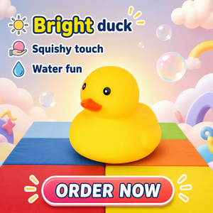 Juguete de Baño Ecológico de Goma PVC de 5 cm, Pato Flotante con Sonido, Logotipo Personalizado <span class=keywords><strong>al</strong></span> por Mayor para Bebés de 0 a 4 Años, Colores Surtidos, para Nadar - Product Image 2