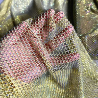 Shaoxing Usine En Gros 3D Maille Dentelle Sequin Tissu Extensible Strass Foret Paillettes pour Robes De Mariée De Mariée