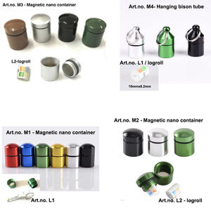 Accessori Personalizzati per Geocaching, Contenitore Geocache, Contenitore Magnetico Nano, Tubo Contenitore Bison per Geocaching - Product Image 1