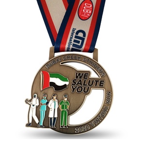 Medaglia Sportiva Personalizzata in Lega di Zinco Stampata dal Guangdong per Medagliati in Oro/Argento/Bronzo - Product Image 3
