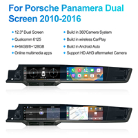Navihua Double écran pour Porsche Panamera 2010-2016 Android Car Radio GPS Navigation Co-pilot Entertainment Qualcomm Auto Radio