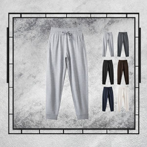กางเกงวอร์มผู้ชายทรงตรง สไตล์สปอร์ตแคชชวล เนื้อผ้าคอตตอนหนา ยืดหยุ่น ใส่สบาย บริการ OEM - Product Image 3