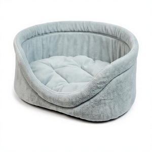 Cama Ovalada para Mascotas con Laterales Altos No. 3 telas Oxford 55*41*16 - Product Image 1