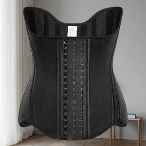 Langqin Corset de protection de la taille respirant pour femme Fitness Latex Body-Shaping Belt Tight Abdominal Corset pour l'entraînement - Product Image 4