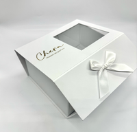 Boîte d'emballage cadeau de remerciement magnétique de luxe personnalisée pour fleur et chocolat emballage de boîte cadeau de bonbons cadeau de mariage avec ruban