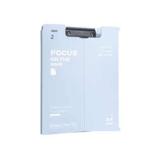 Archivo creativo de caja de clip de tablero de PP de tamaño A4 para organizar documentos y presentaciones con un práctico bloc de escritura - Product Image 4