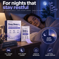 Bandes orales à dissolution rapide à base de plantes de Valériane, Fleur de la Passion, Mélisse et Magnésium pour le sommeil, OEM Marque Privée