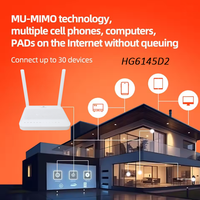 Prix de gros ONU GPON HG6145D2 d'occasion 4GE+1TEL+2USB ONU ONT pour équipement de fibre optique FTTH Routeur HG6145D2 ONU