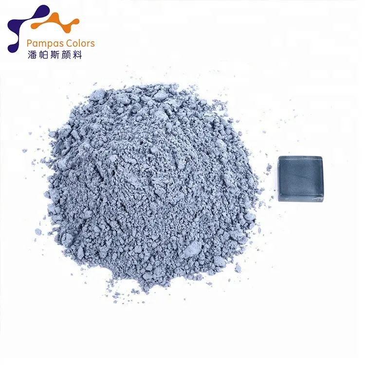 Wholesale Zr-Si-Ni-Co silver grey powder pigment for crystal mosaic