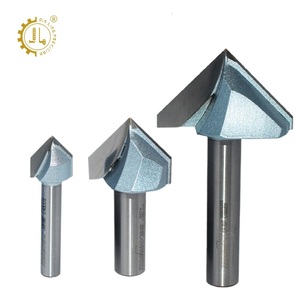 Tideway V rãnh Bộ định tuyến bit cacbua nghiêng 3D V rãnh CNC bit 90 độ cacbua công nghiệp v BT cho Bộ định tuyến CNC - Product Image 2