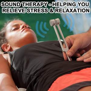 요가 명상 메가폰 주파수를위한 치유 세트 128HZ 512HZ 튜닝 포크 음향 치료 악기 - Product Image 2