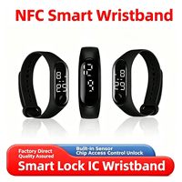 M1 Chip Smart IC Wasserdichtes Silikon-Fitness-Armband mit RFID NFC Zugangskontrolle zum Türöffnen