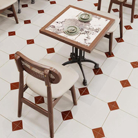 Ensemble de mobilier de restaurant OEM XZY : Banquette en bois massif, chaises de salle à manger en cuir, tables de salle à manger carrées et rectangulaires pour hôtels et centres commerciaux