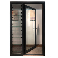 Jalousie — fenêtres de maison réglables en verre, Aluminium