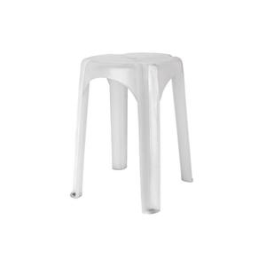 เก้าอี้นั่งชักโครกสีขาว 163.57 ซม. ทำจากพลาสติกสำหรับห้องน้ำ - Product Image 1