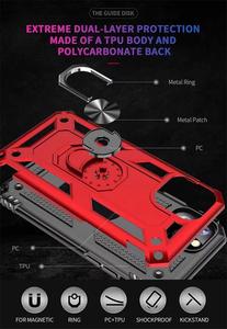 Casing Ponsel Anti Guncangan dengan Ring Magnet, Pelindung Anti Gravitasi TPU+PC Berlapis Elektro, Tempat Kartu, Perlindungan 360 untuk 11/11 - Product Image 2