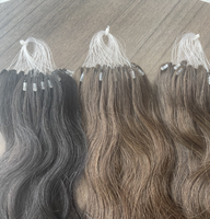 Prix de gros quantité fournisseur russe h6 cheveux double nouvelle plume extensions de cheveux 100 cheveux humains naturels