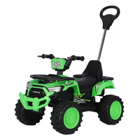 Voiture électrique pour enfants, nouveau design, 4 roues, buggy de plage, poignée de poussée, batterie rechargeable