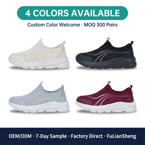 Tênis Feminino Esportivo de Outono Leve e Respirável com Massagem, Sapatilhas Slip-On com Sola em EVA para Conforto o Dia Todo, Bico Largo, OEM ODM - Product Image 3