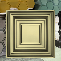 Panneaux muraux 3D en PVC écologiques et imperméables, thermoformés, géométriques, modernes, décoratifs, pour l'extérieur, la salle de bain, la maison