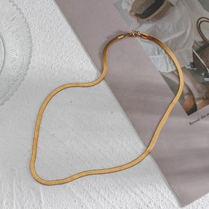 夏季复古经典批发18k镀金不锈钢链手链项链时尚饰品制造商 - Product Image 5