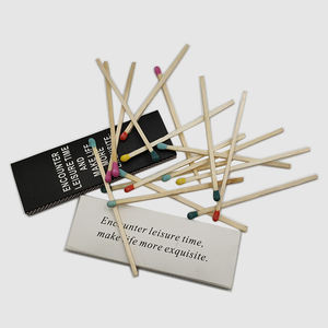 Boîte d'<span class=keywords><strong>allumettes</strong></span> personnalisée, publicitaire, sûre, écologique, <span class=keywords><strong>pour</strong></span> <span class=keywords><strong>cheminée</strong></span> d'hôtel, usage domestique intensif - <span class=keywords><strong>Allumettes</strong></span> à bougie en gros - Product Image 4