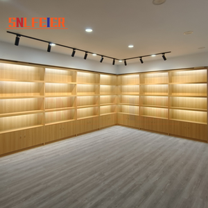 Sistema de Estanterías y Exhibidores Modernos de Madera Sólida Personalizados al por Mayor <span class=keywords><strong>para</strong></span> Supermercados, Centros Comerciales, Hoteles y Tiendas Minoristas - Product Image 1