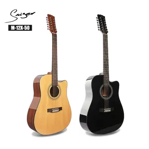 Wholesale 42インチ高品質マホガニー12弦エレクトリックアコースティックギター