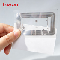 Laxcen H76D Mini-étiquette programmable 45*76mm ISO14443A RFID NFC FM11RF08 Code QR Carte de visite Étanche Transparente Inlay Sec