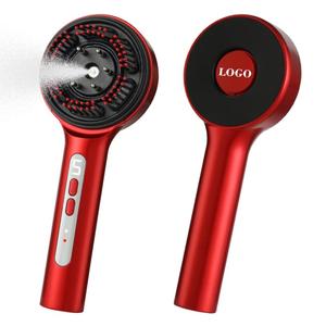 0728 2025 New Hair Oil Applicator Spray Scalp Comb Portable Red Blue Light Growth Brush - Product Image 2