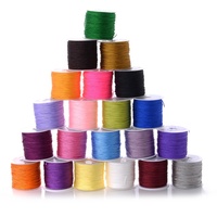 0.8mm 100M Nylon Fil Cordon Chaîne pour DIY À La Main Bracelet Collier Fabrication pour Point De Croix Broderie Crochet Artisanat