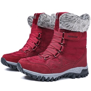 Winter non-slip mother snow boots warm flat grandma shoes thickened high cotton shoes for <span class=keywords><strong>the</strong></span> elderly walking shoes - Product Image 5