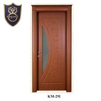 Porte intérieure solide en bois de mélamine de chambre à coucher de conception moderne pour la maison