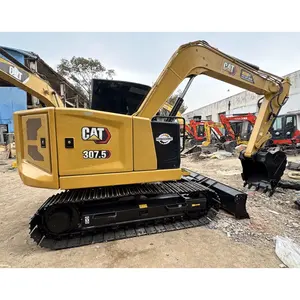 CAT 307.5E 7.5Ton เดิม 95% ใหม่รถขุดมือสอง 2022 ญี่ปุ่น Mini 7.5 ตันมาใหม่ EPA CE สภาพดีชั่วโมงทํางานต่ํา