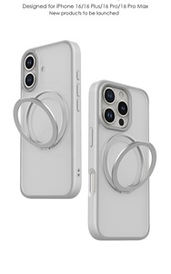 Sang trọng mạnh mẽ từ 2800 + Matte mờ mờ 360 xoay đứng chủ điện thoại di động Trường hợp đối với <span class=keywords><strong>iPhone</strong></span> 16 15 14 13 Pro Max - Product Image 3