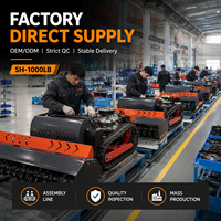 Sistema de Extensión de Alcance Koop Diesel Power 2500W con Certificación EU5, Robot Oruga Profesional con Control Remoto para Corte de Césped