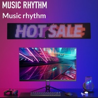 Écran LED flexible noir auto-adhésif, taille 898, résolution 720x480, interface USB pour montage en véhicule