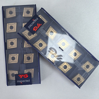 Plaquettes carrées en carbure CNMG160608 UG YG3125 YG1, outils de tournage CNC, revêtement PCD/PCBN, outil de tournage externe OEM HRC45, lame de 16 mm