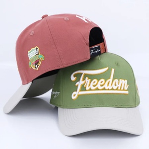 Gorra de Béisbol Deportiva de 6 Paneles, Estilo Vintage, Dos Colores, Bordado con Logotipo 3D, Unisex, Impermeable, de Pana, OEM - Product Image 4