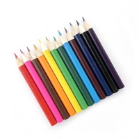 Crayons de couleur classiques à couverture rigide, 12 couleurs, logo personnalisé, vente en gros, sûrs, non toxiques, écologiques, pour artistes et enfants